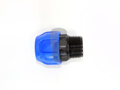 Нипел ПЕ черен ф25х1 - мъжки